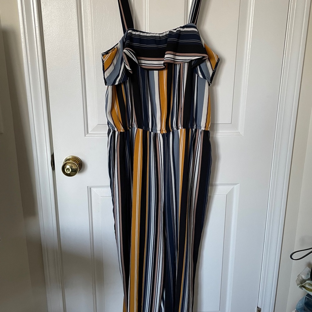 Striped jumpsuit